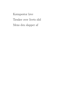 Kæmpestor løve